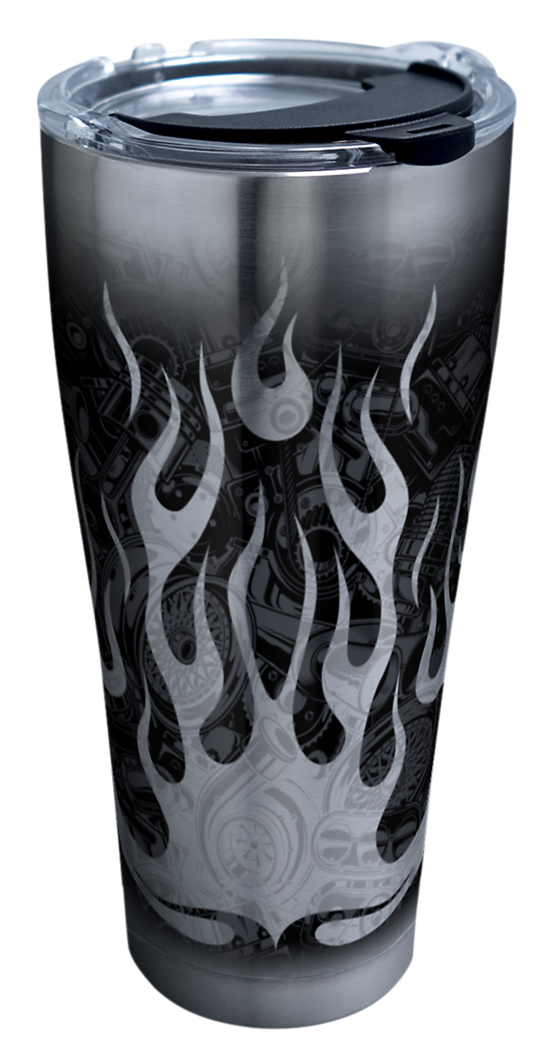 Tervis Tumbler Hot Rod Flames Stainless Steel Tumbler with Clear Lid